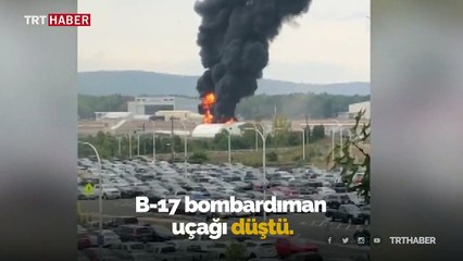 ABD'de bombardıman uçağı düştü: 5 ölü