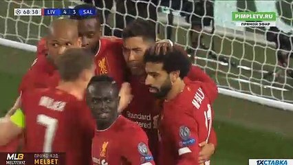 Salah M. Goal HD - Liverpool	4-3	Salzburg 02.10.2019