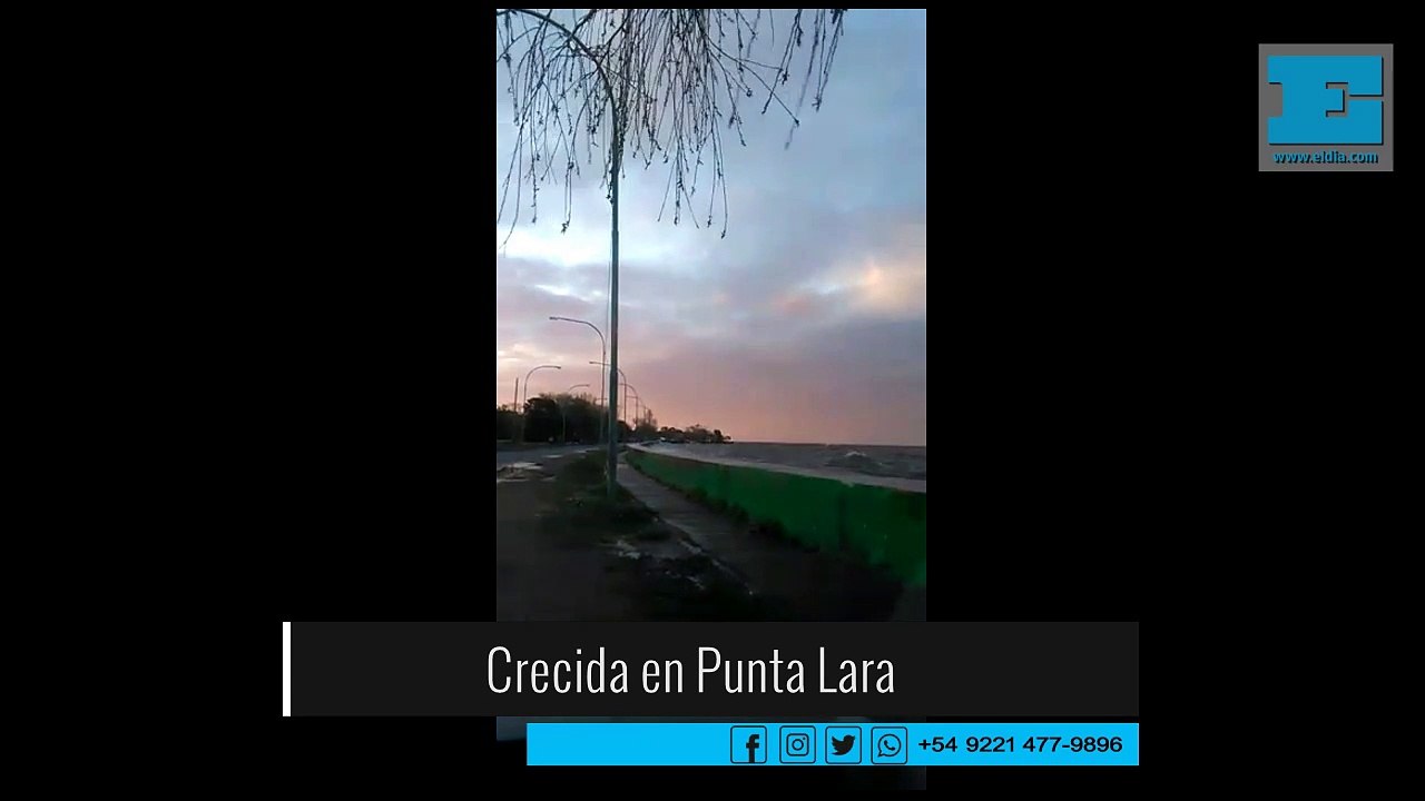 Crecida en Punta Lara