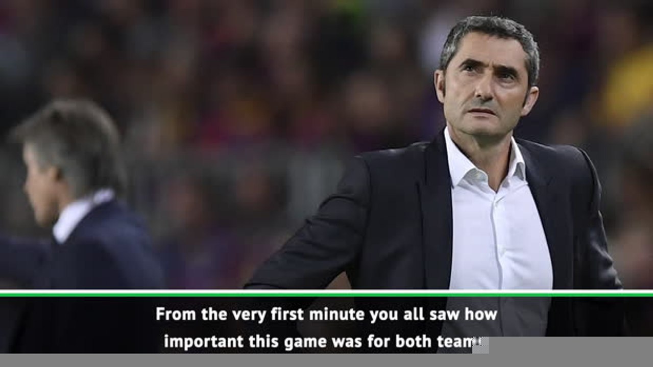 Intensity showed how much game meant - Valverde