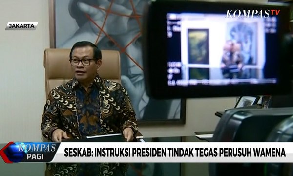 Seskab: Instruksi Presiden Tindak Tegas Perusuh Wamena