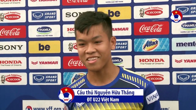 Nguyễn Hữu Thắng: Sự cạnh tranh trên tuyển U22 là rất khốc liệt | VFF Channel
