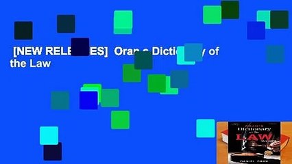 [NEW RELEASES]  Oran s Dictionary of the Law