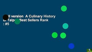 Full version  A Culinary History of Taipei  Best Sellers Rank : #5