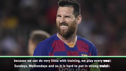 I'm still finding my rhythm this season - Messi