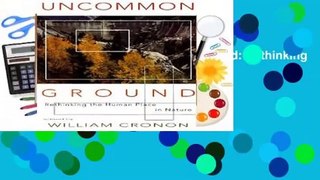 [NEW RELEASES]  Uncommon Ground: Rethinking the Human Place in Nature