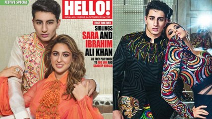 Sara Ali Khan And Brother Ibrahim's FIRST Photoshoot TOGETHER | Hello Magazine