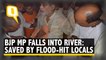 Bihar Floods: BJP MP Ram Kripal Yadav Falls Into River in Rural Patna