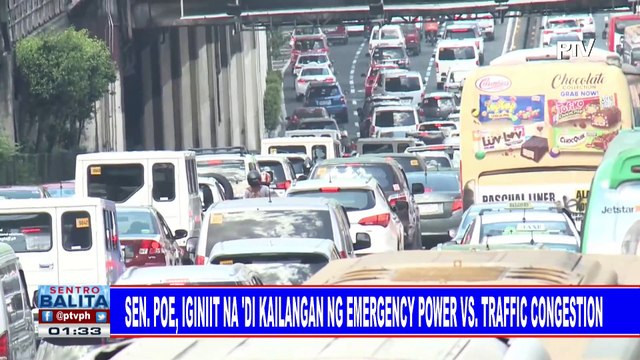 Sen. Poe, iginiit na 'di kailangan ng emergency power vs traffic congestion