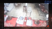 CCTV footage of armed men robbing Karachi chicken shop