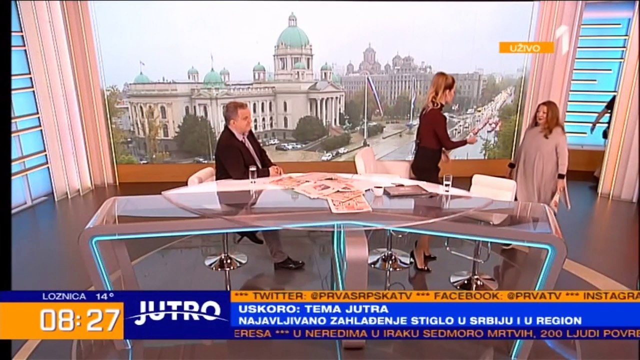 NADEŽDA GAĆE NAPRAVILA LOM U STUDIJU: Stigla je na kraj priloga u jutarnjem programu a onda prosula vodu po Jovani Joksimović!