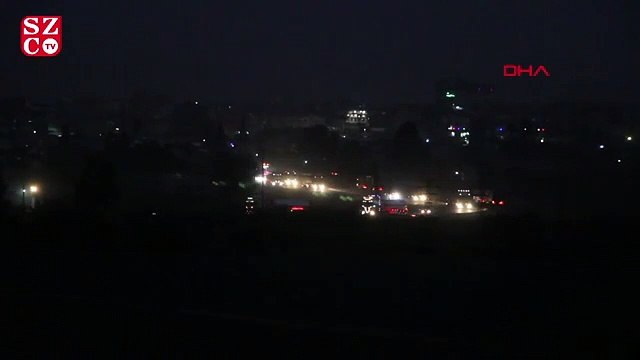 Suriye'den Irak yönüne giden ABD konvoyu görüntülendi