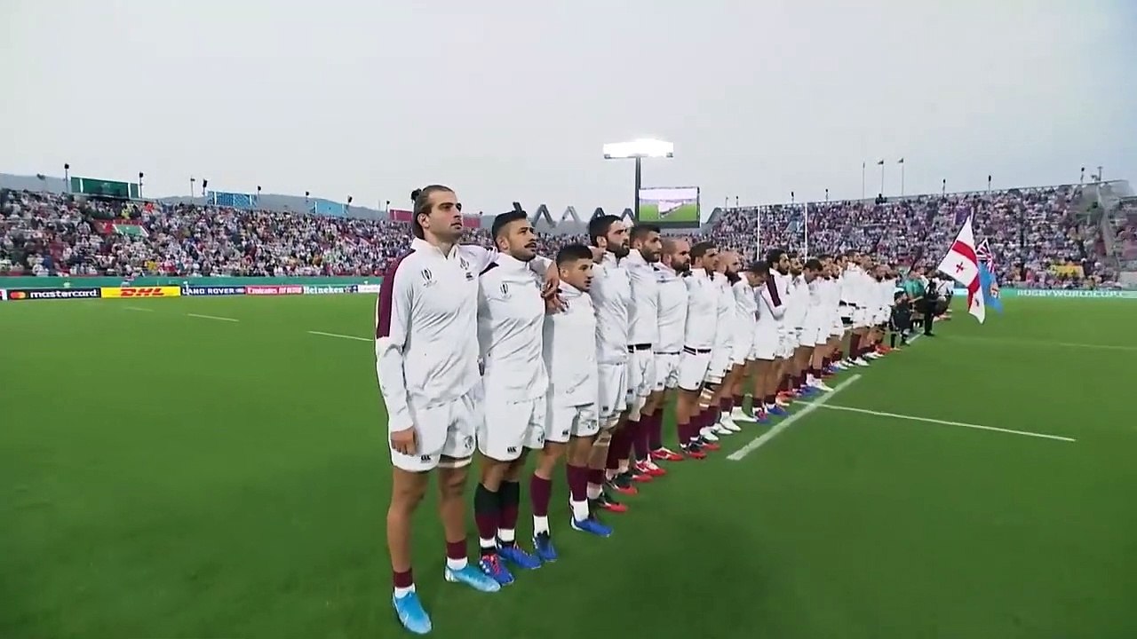 Georgia sing national anthem proudly