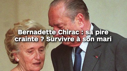 Bernadette Chirac : sa pire  crainte ? Survivre à son mari !