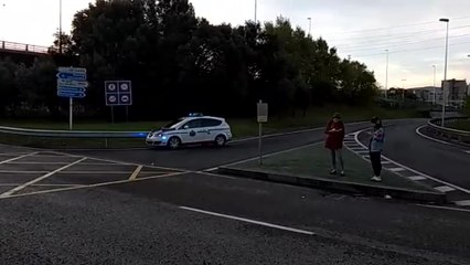Cortado el acceso a la A-8 desde Barakaldo por la manifestación de trabajadores del Metal