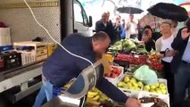 Elezioni Umbria, Salvini al mercato di Perugia (03.10.19)
