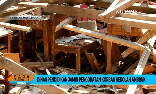 Sekolah Ambruk Saat Belajar, Dinas Pendidikan Jamin Pengobatan Korban