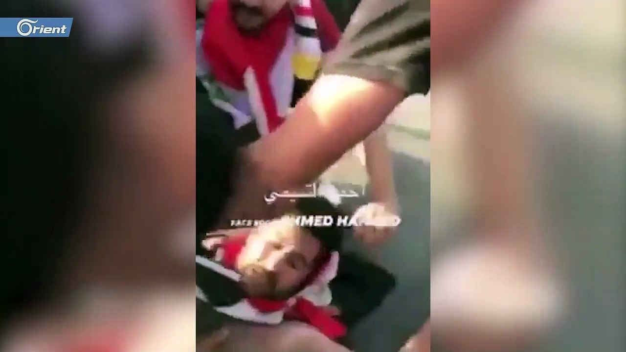 شاهد دهس مدرعة لمتظاهرين عراقيين
