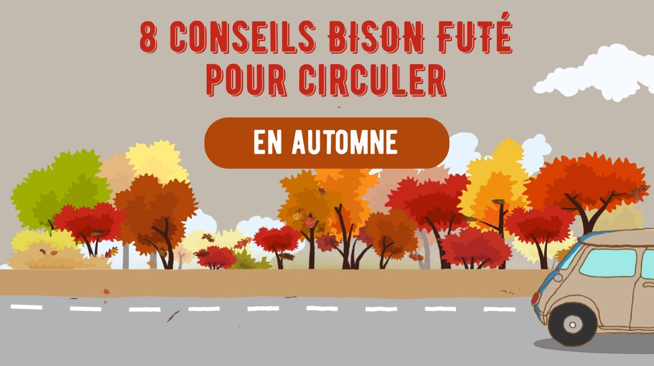 Les bons conseils de conduite en automne de Bison Futé
