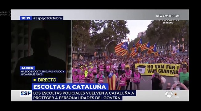 Tensión en Espejo Público: Susanna Griso se indigna con un escolta que comparó la situación de Cataluña con el País Vasco