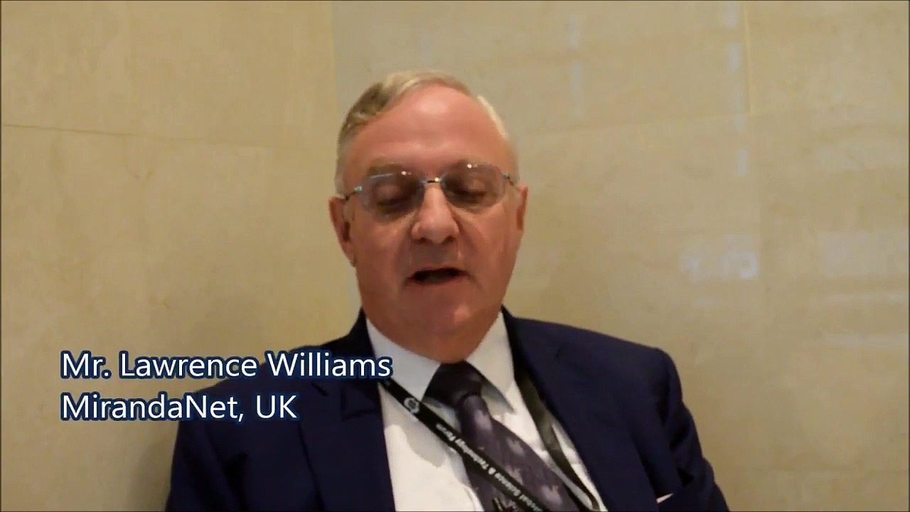 Mr. Lawrence Williams at EeL Conference by Global Science & Technology Forum