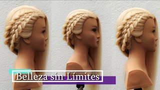 Peinados para Fiesta con Trenza  de 7 Cadejos de Raíz  Belleza sin Límites