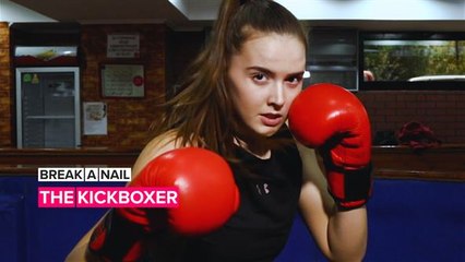 Break A Nail:  This pro proves never to say 'Kickboxing is for men'