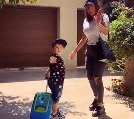 النجوم العرب مع أطفالهم في المدرسة