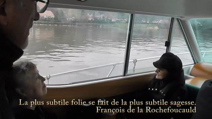 Reconnaissance, en bateau, de la rive de la Seine de Médan à Villennes