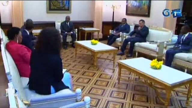 RTG - Audience du Président de la république avec une délégation du fond monétaire international pour le département de l’Afrique