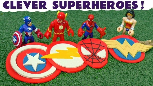 Marvel Avengers 4 Endgame and DC Comics Superheroes Earn Play Doh Logos with Funny Funlings and a Tom Moss Prank in this Toy Story Full Episode English