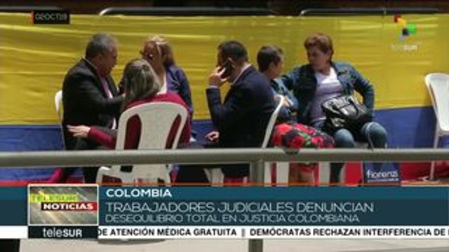 Trabajadores judiciales colombianos inician paro de 48 horas