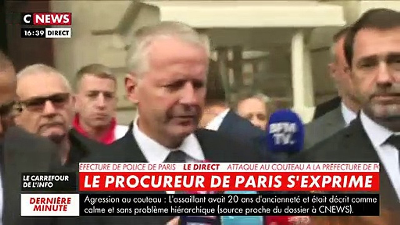 Agression à la préfecture de police de Paris: Le procureur de la République annonce avoir "ouvert immédiatement une enquête" - VIDEO