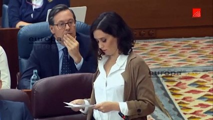 Isabel Díaz Ayuso:  "¿Qué será lo siguiente? ¿Arderán las Iglesias como en el 36?"