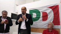 Zingaretti dal nuovo circolo del Partito Democratico di Casalotti a Roma (03.10.19)