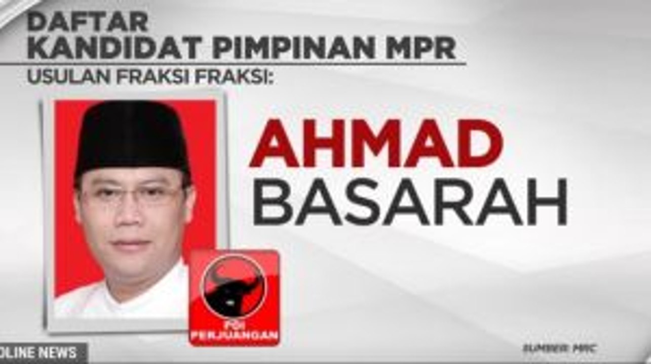 Daftar Kandidat Pimpinan MPR Usulan Masing-masing Fraksi