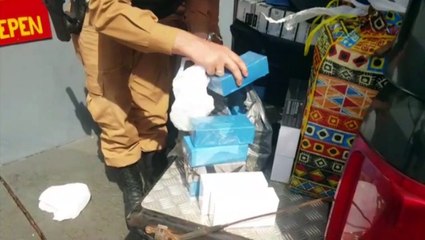 BPFron realiza apreensão de contrabando em ônibus