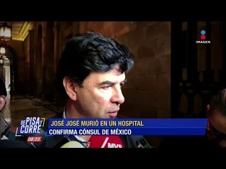 Cónsul de México en Miami confirmó que José José murió en un hospital | De Pisa y Corre