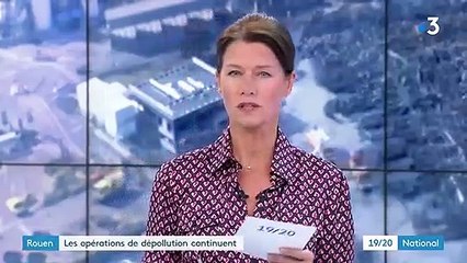 Incendie de l'usine Lubrizol à Rouen : opérations de dépollution en cours