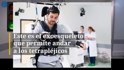 Este es el exoesqueleto que permite andar a los tetrapléjicos