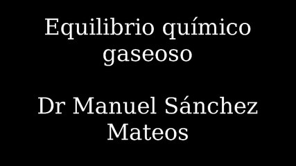 Química/Equilibrio químico gaseoso