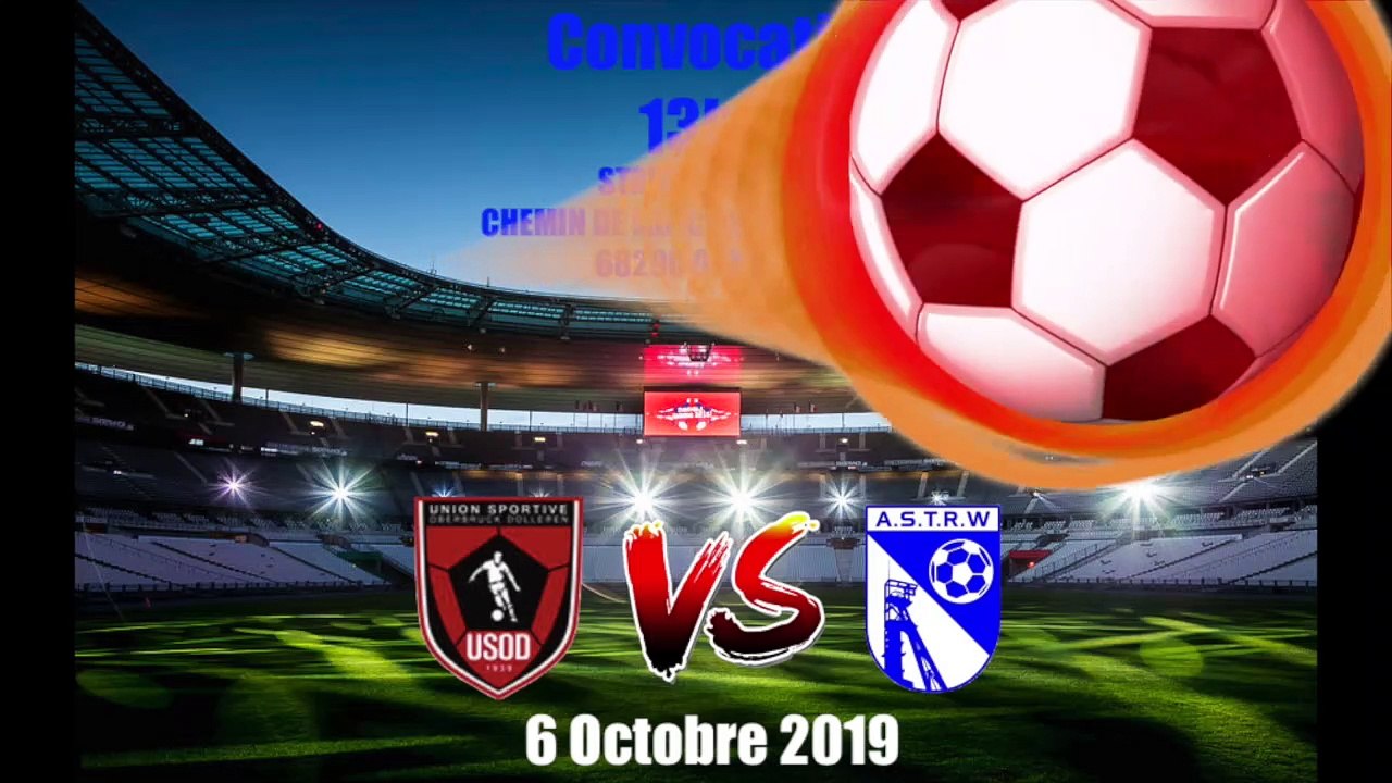 Composition de l'équipe première du dimanche 6 octobre face a Oberbruck