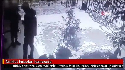 Bisiklet hırsızları kamerada