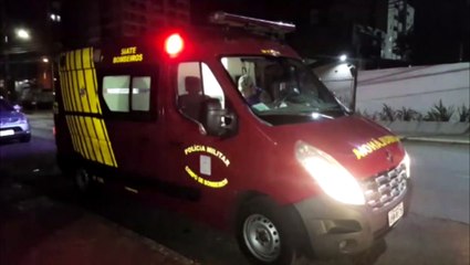 Mãe cai de bicicleta com crianças pequenas e Siate é mobilizado