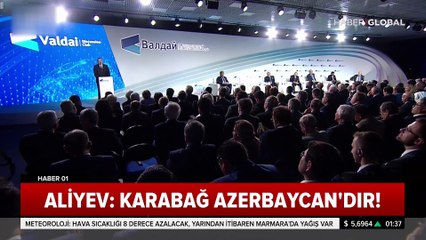 "Karabağ Azerbaycan'ındır!" Aliyev'den Rusya'da tarihi Karabağ konuşması