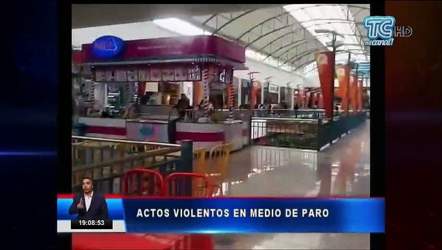 Vandalismo contra locales en centros comerciales de la capital