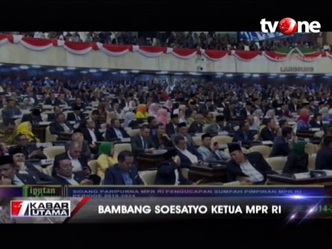 Bambang Soesatyo Dipilih Jadi Ketua MPR
