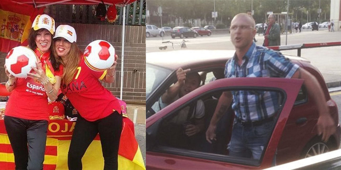 Los fanáticos indepes agreden a dos chicas de Barcelona con la Selección