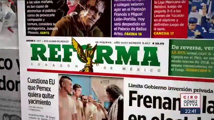 Noticias con Ciro Gómez Leyva Programa Completo 3/octubre/2019