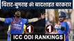 ICC ODI Rankings: Virat Kohli, Rohit Sharma and Jasprit Bumrah's dominance retain | वनइंडिया हिंदी